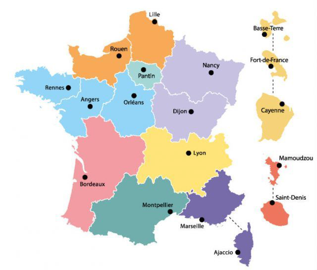 Carte de France CNFPT