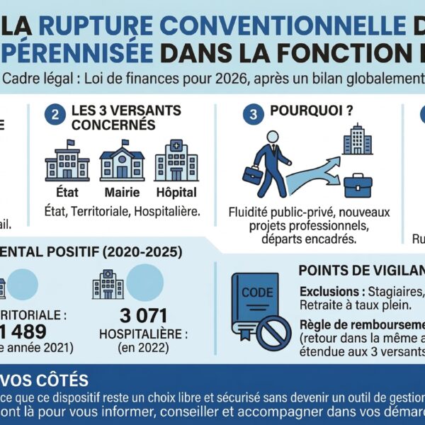 La rupture conventionnelle est désormais pérennisée dans la Fonction publique